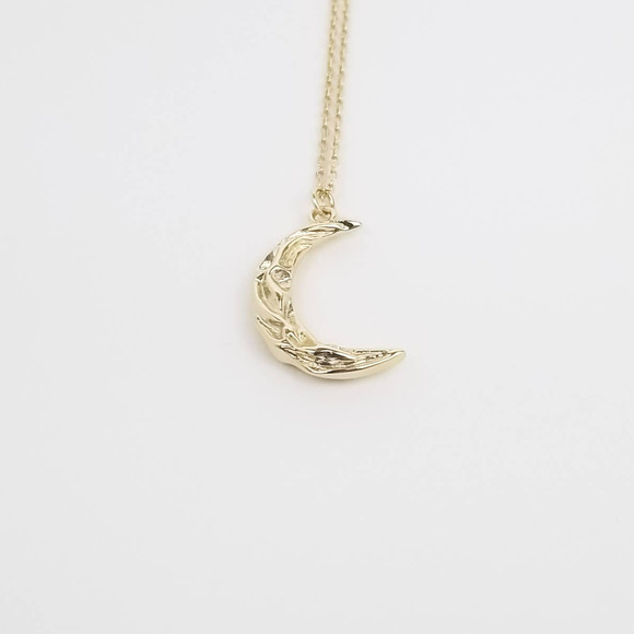 Moon Necklace| Sterling Silver - Picture 3 of 4
